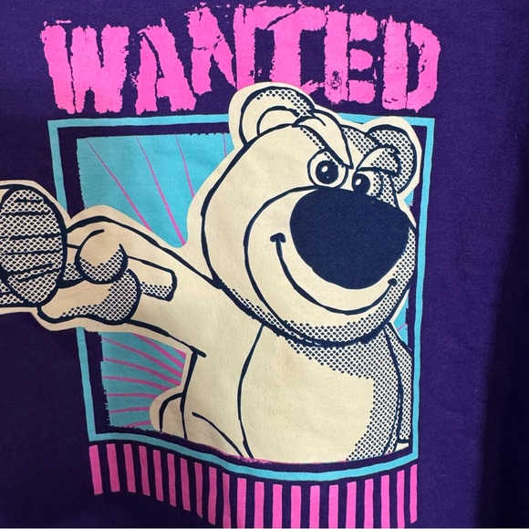NWT. Disney Pixar Lotso purple sweatshirt XXL. - Picture 5 of 11